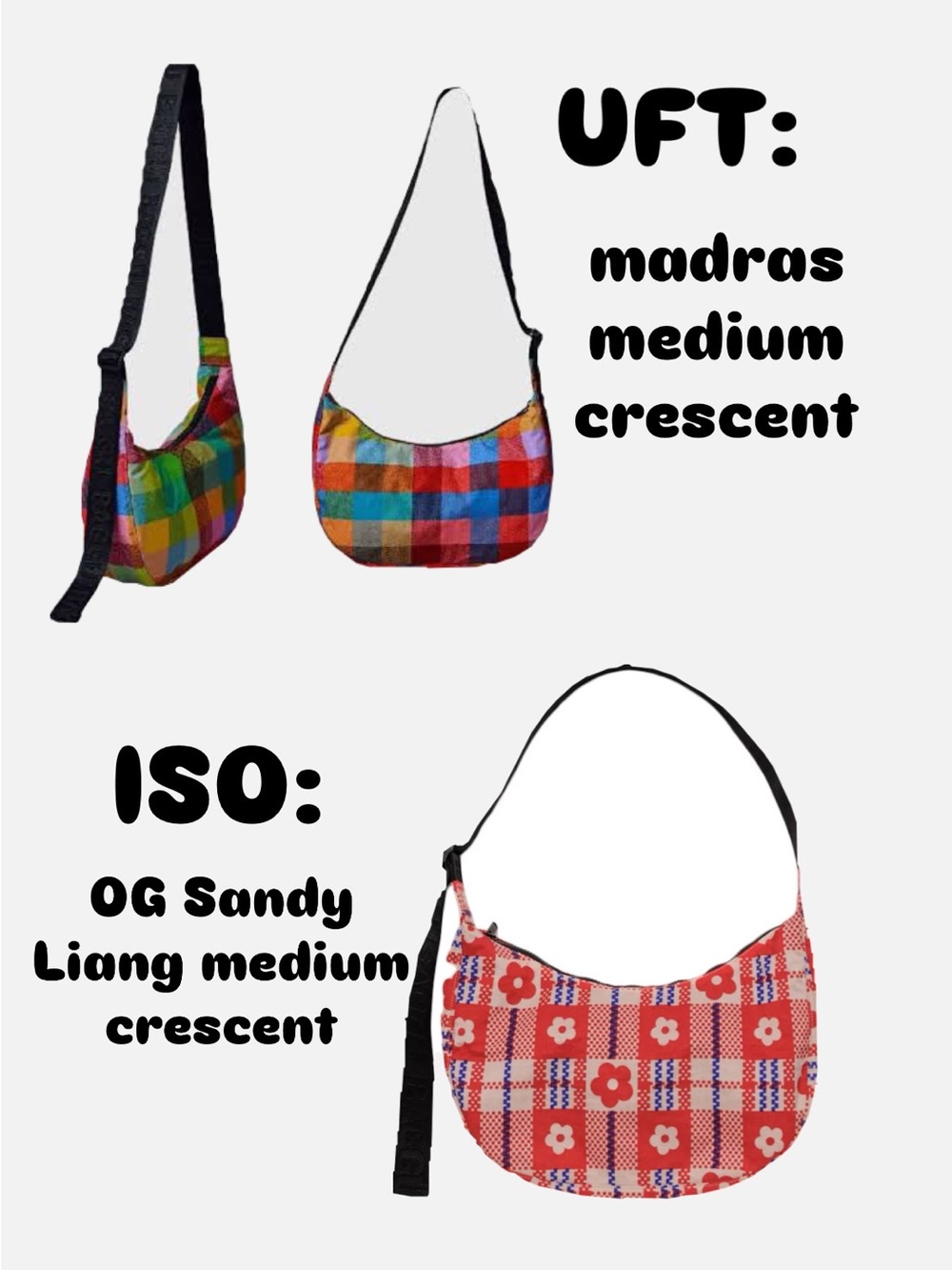 Baggu iso Sandy Liang Medium Crescent